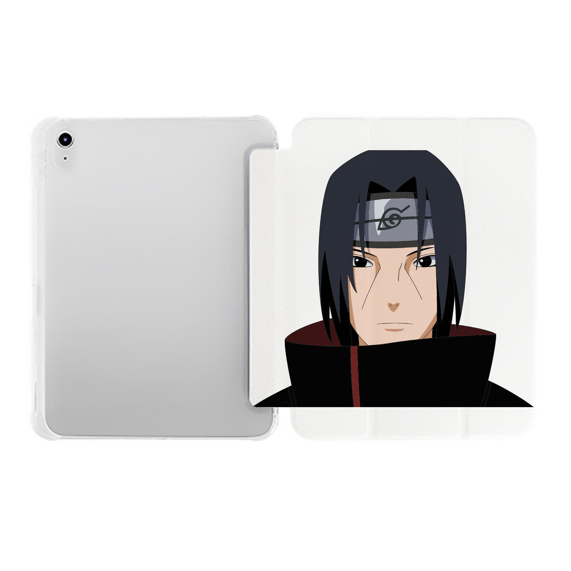 （画像用） NARUTO -ナルト- うちは イタチ Uchiha Itachi IPad ケース ペン収納付き 三つ折りスタンド PUレザー×シリコン 対応機種9.5/10.5/10.9インチ